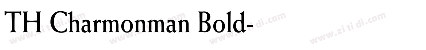 TH Charmonman Bold字体转换
